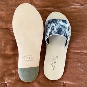 Cowhide slides